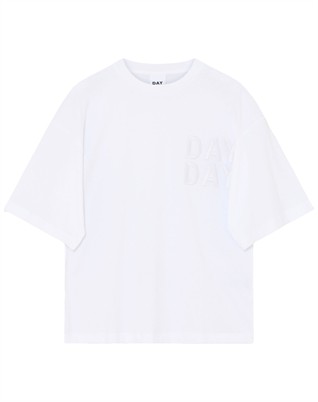 Drew Embroidery Heavy Jersey T-shirt - Bright White 